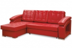 Угловой диван «Уют» красный